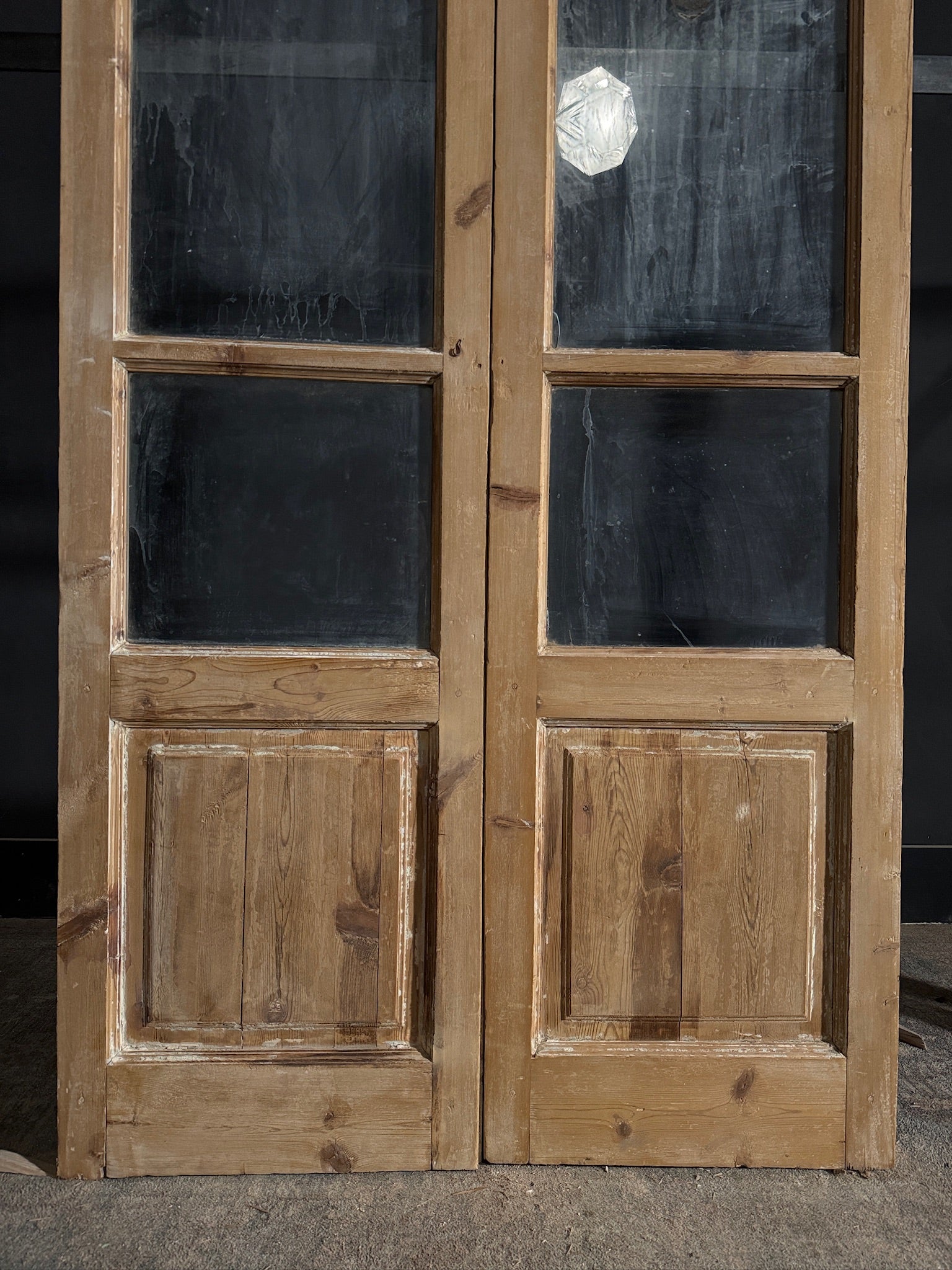 Antique Glass French Doors - 43.75x83.5 - N494