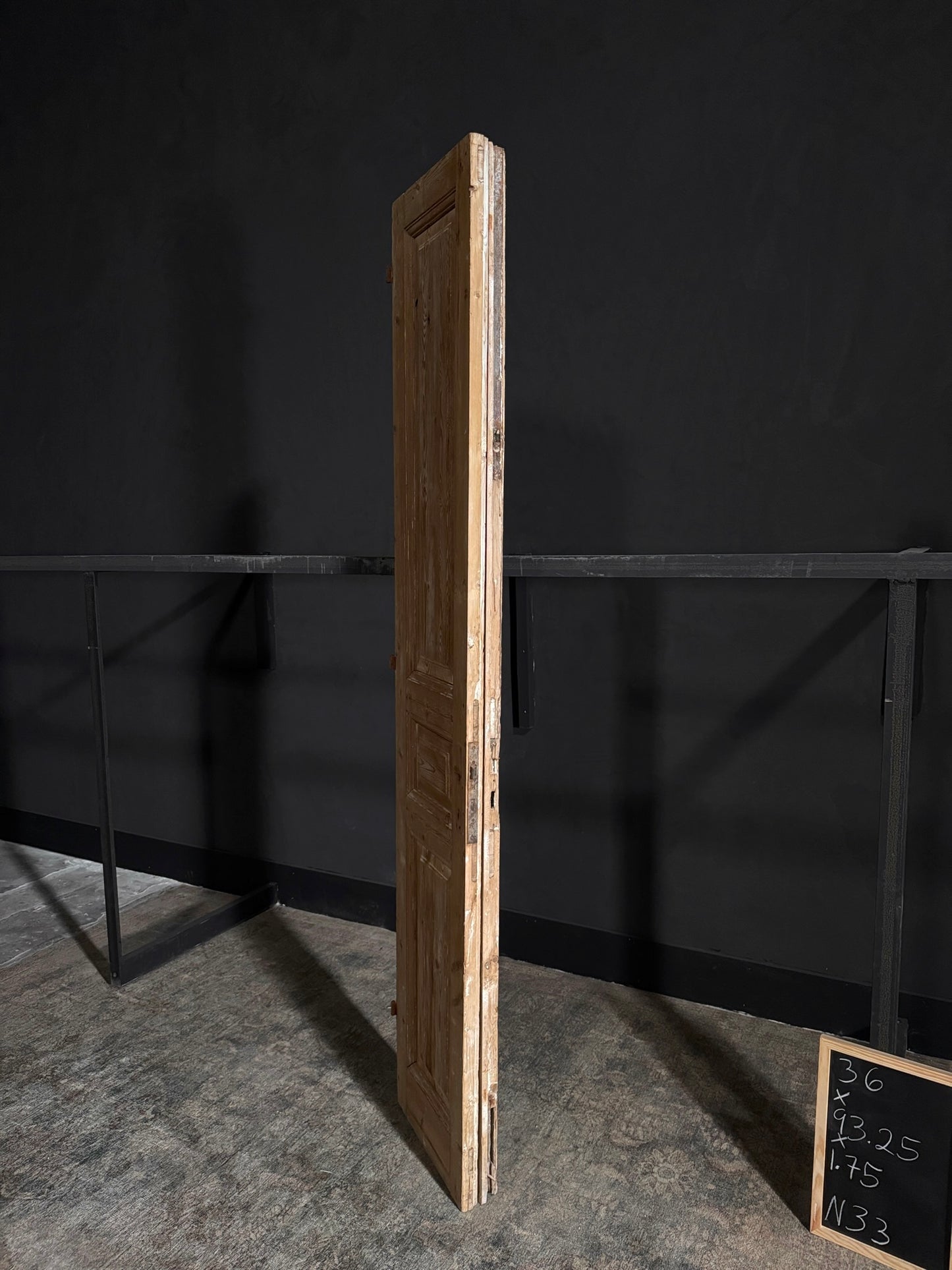 Antique 3 Panel Double Doors - 36x93.25 - N33