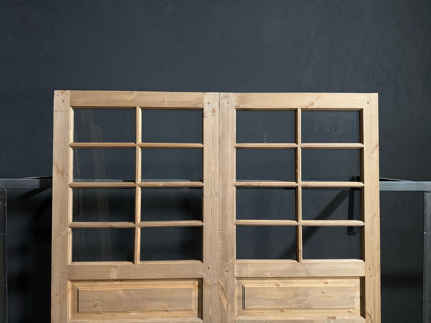 Handcrafted 8 Lite Glass French Doors - 72x80 - N187
