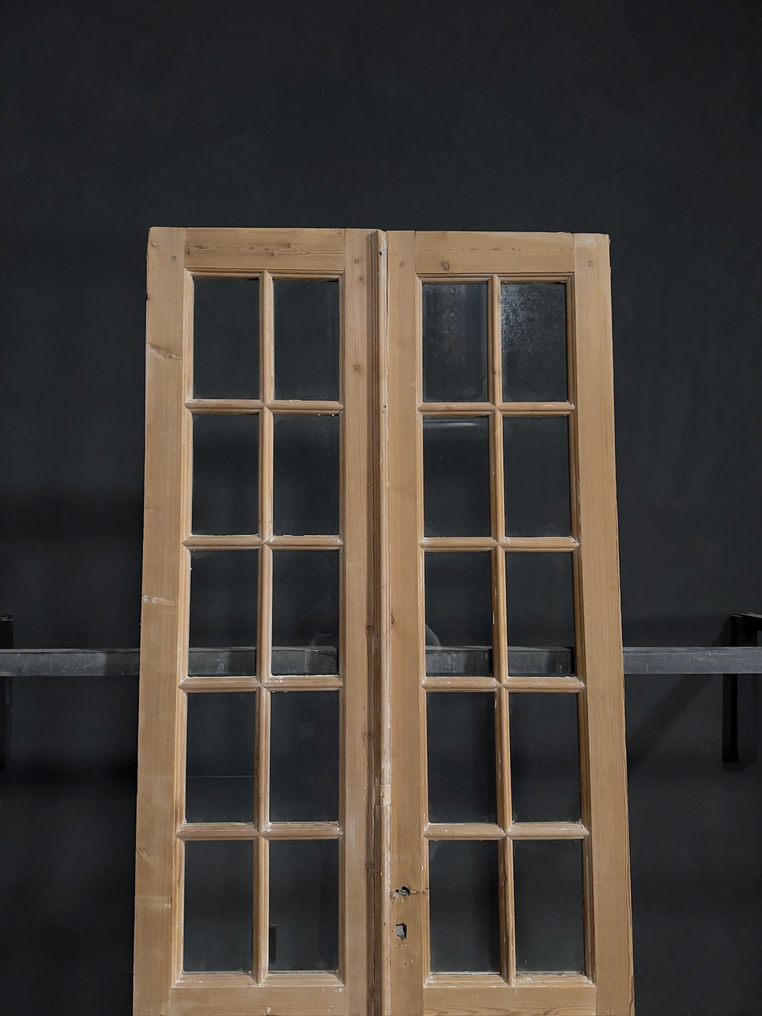 Antique Glass 10 Lite French Doors - 39.5x95.75 - N285