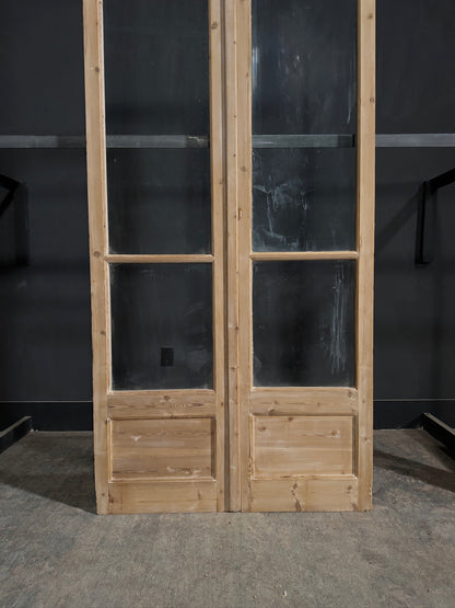 Antique Solid Double Doors - 44.25x92 - N315