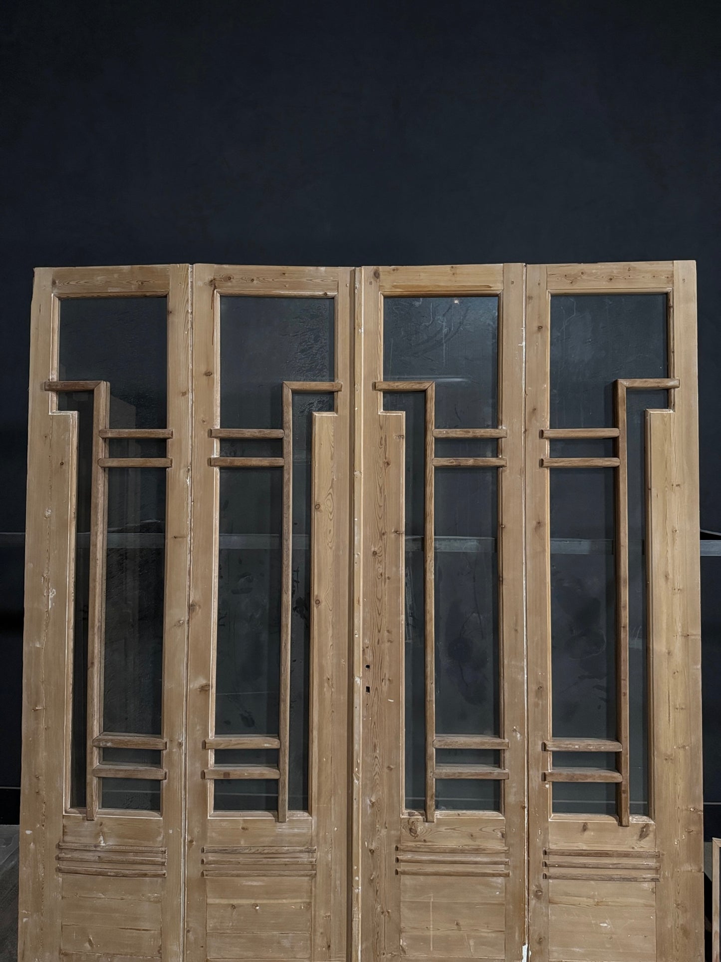 Antique Glass Bi-Fold Doors - 92x97.75 - N392