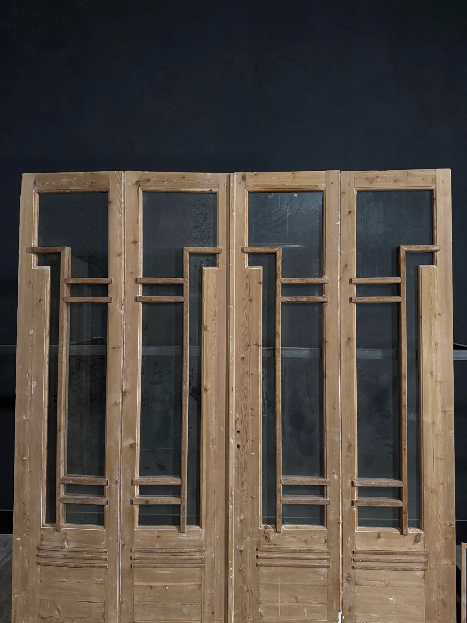 Antique Glass Bi-Fold Doors - 92x97.75 - N392