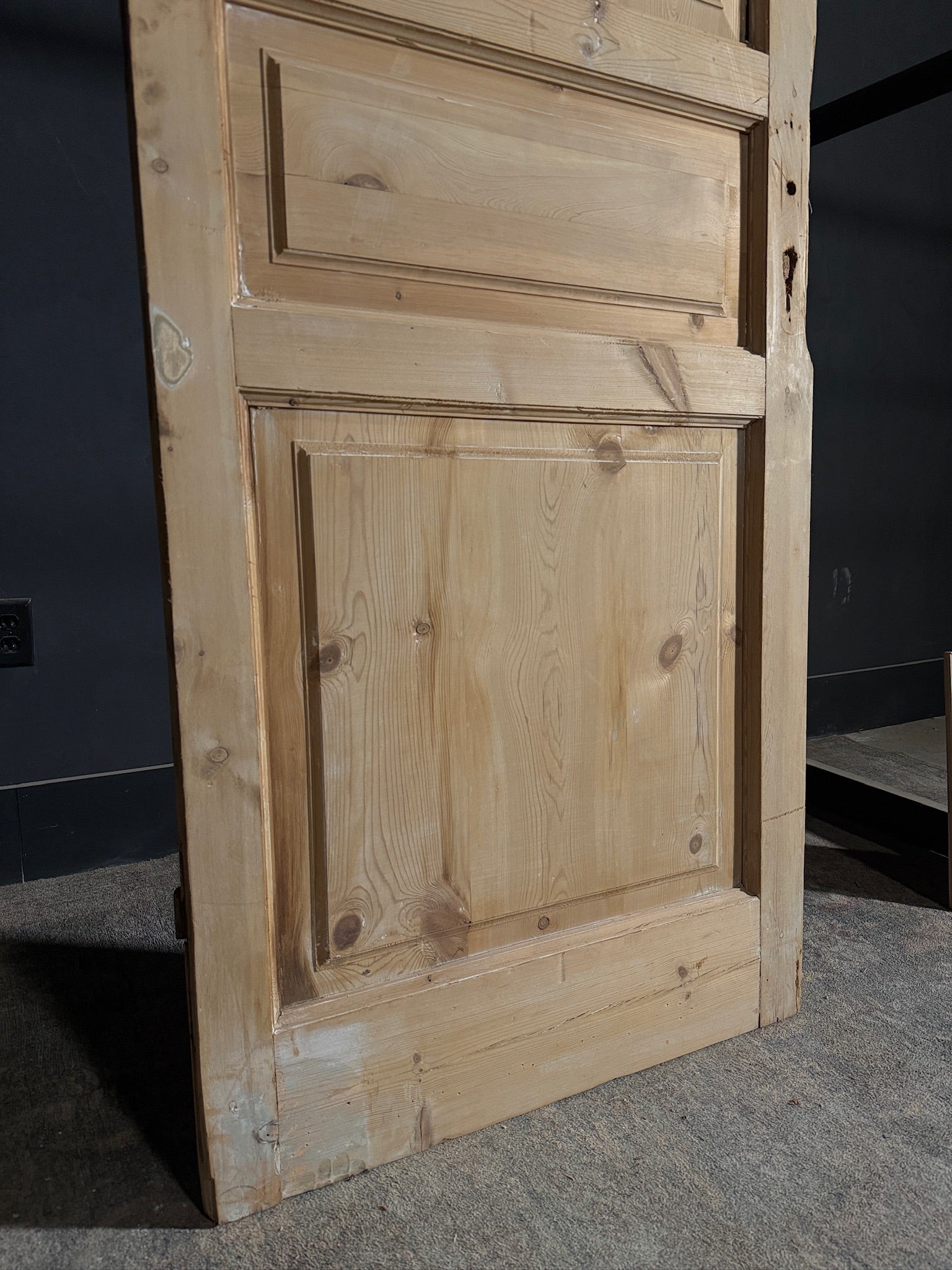 Antique 3 Panel Solid Single Door - 32x88.75 - N460