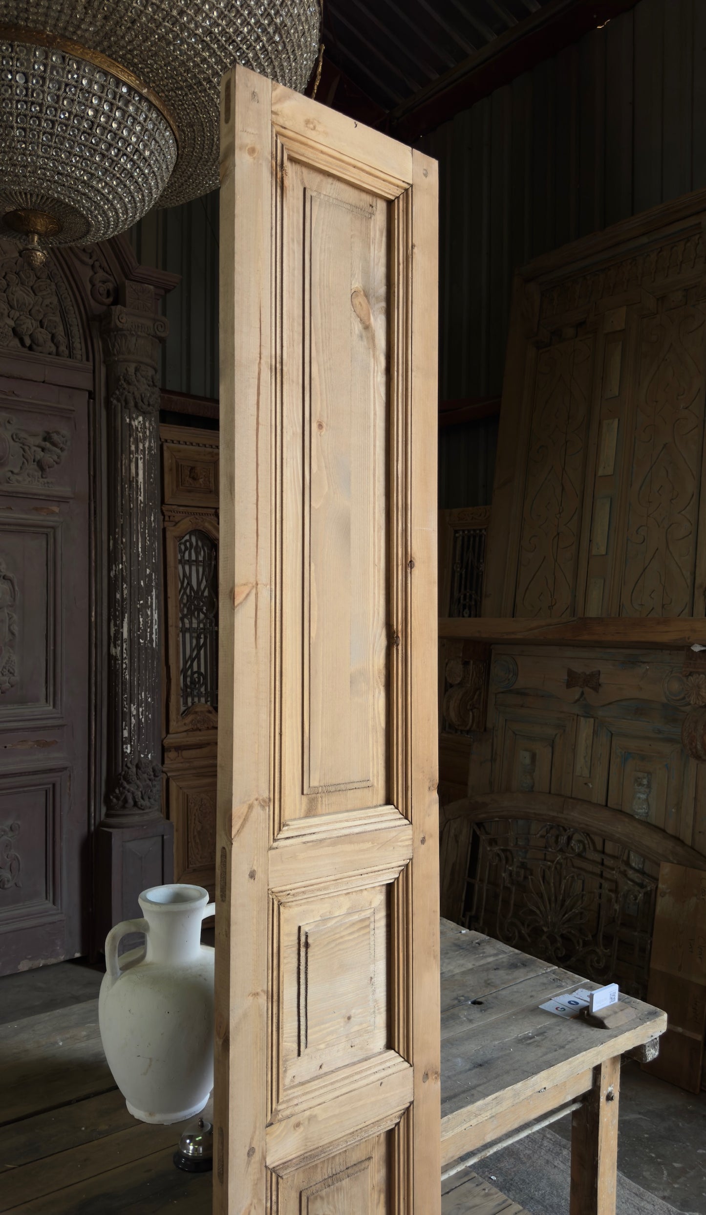 Handcrafted 3 Panel Solid Single Door - 16x96 L22