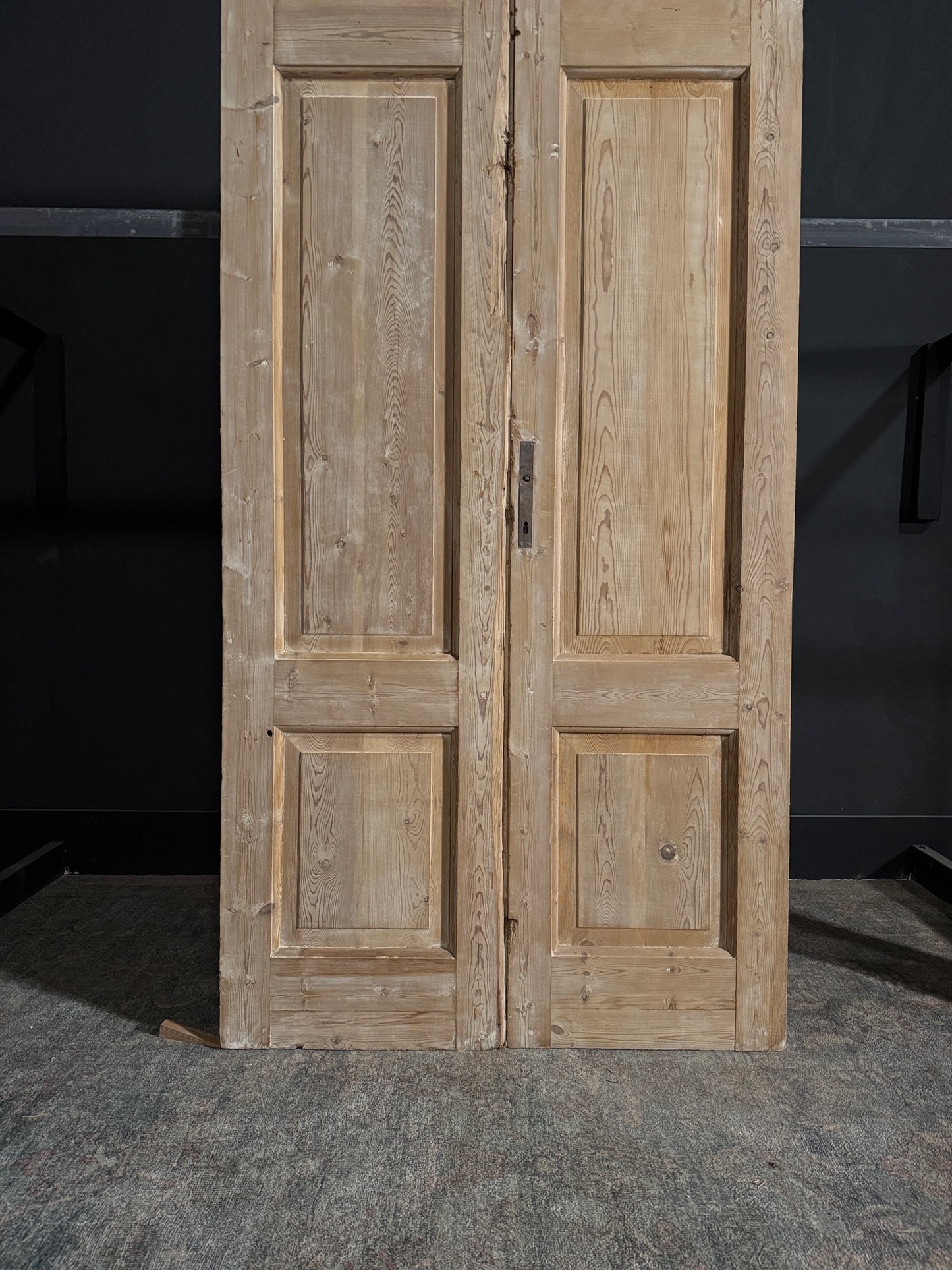 Antique Obscured Glass 1 Lite French Doors - 40.75x94.75 - N89