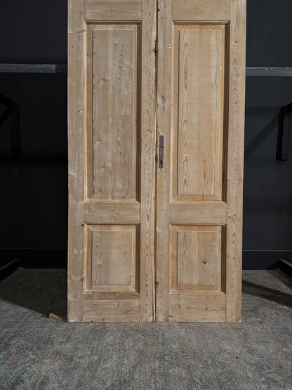 Antique Obscured Glass 1 Lite French Doors - 40.75x94.75 - N89