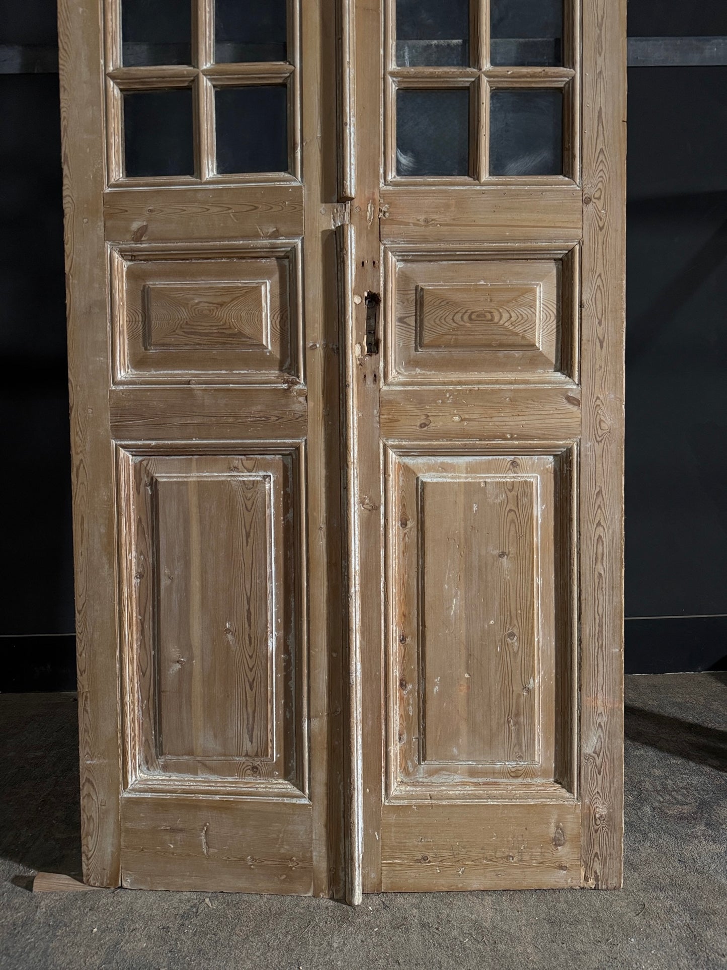 Antique Glass 12 Lite French Doors - 38.75x97.5 - N553