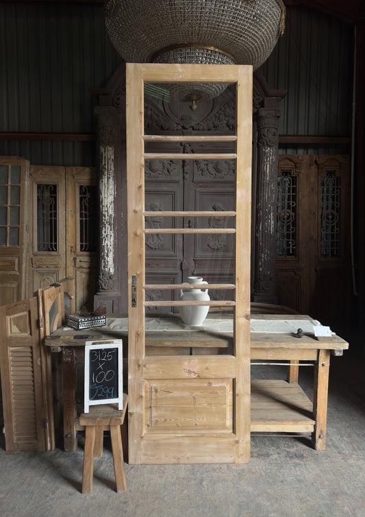 7 Lite Antique Glass Single Door - 31.25x100 J299