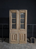 Antique Iron French Doors - 53x102.25 - N58