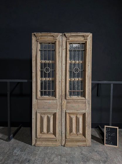 Antique Iron French Doors - 53x102.25 - N58