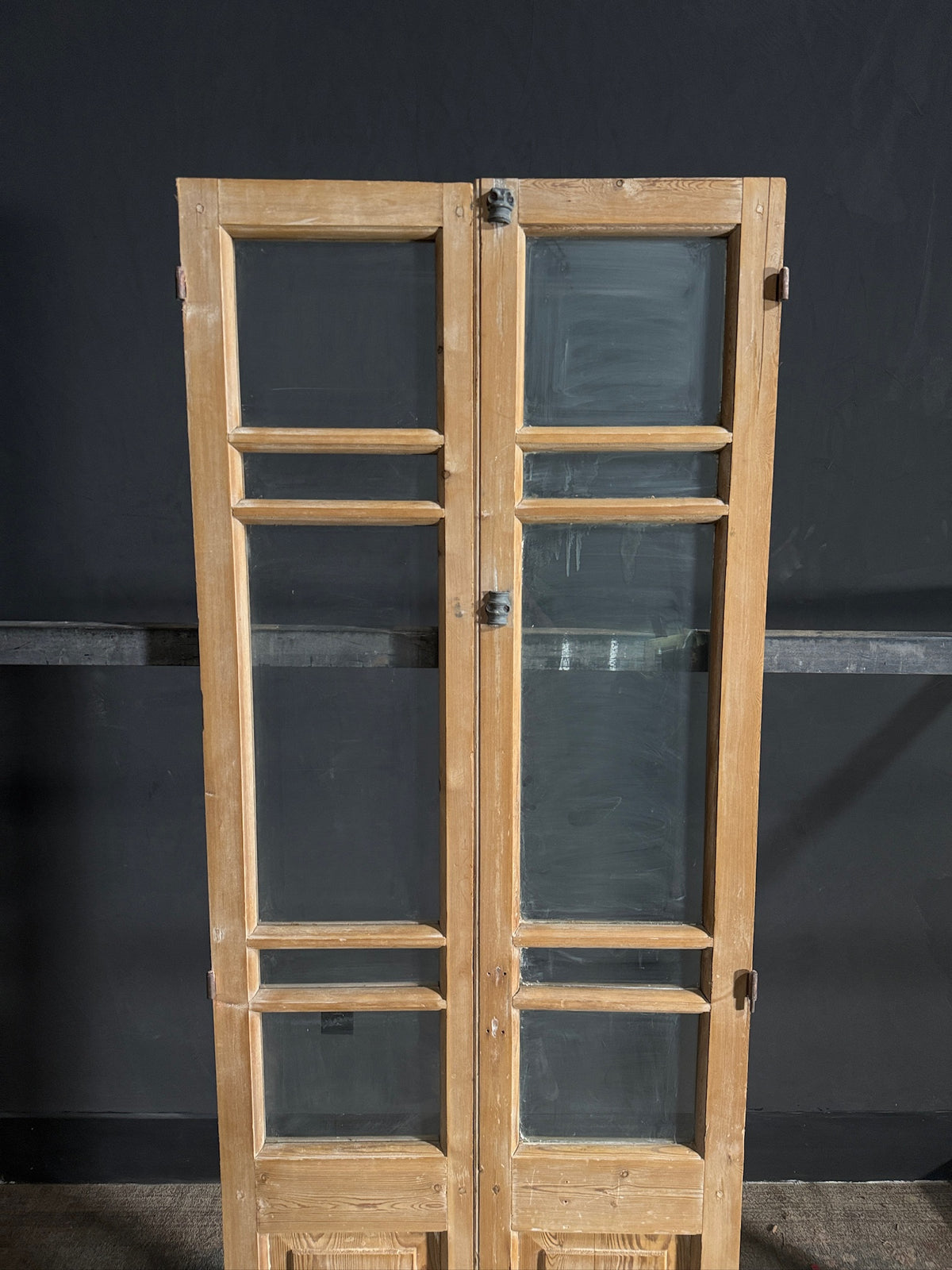 Antique Glass 4 Lite French Doors - 28.5x81 - N610