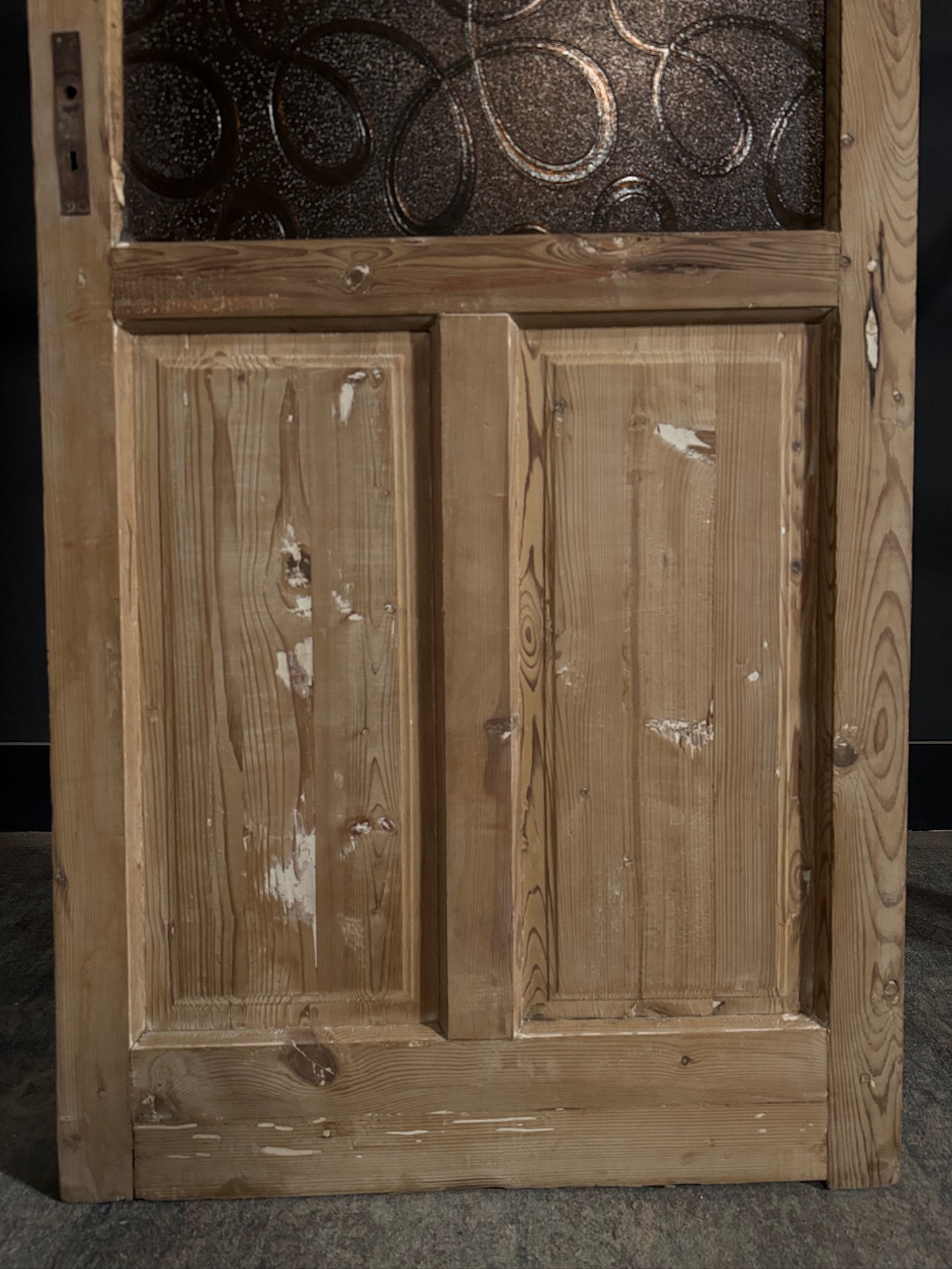 Antique Obscured Glass 4 Lite Single Door - 31.5x85 - N401