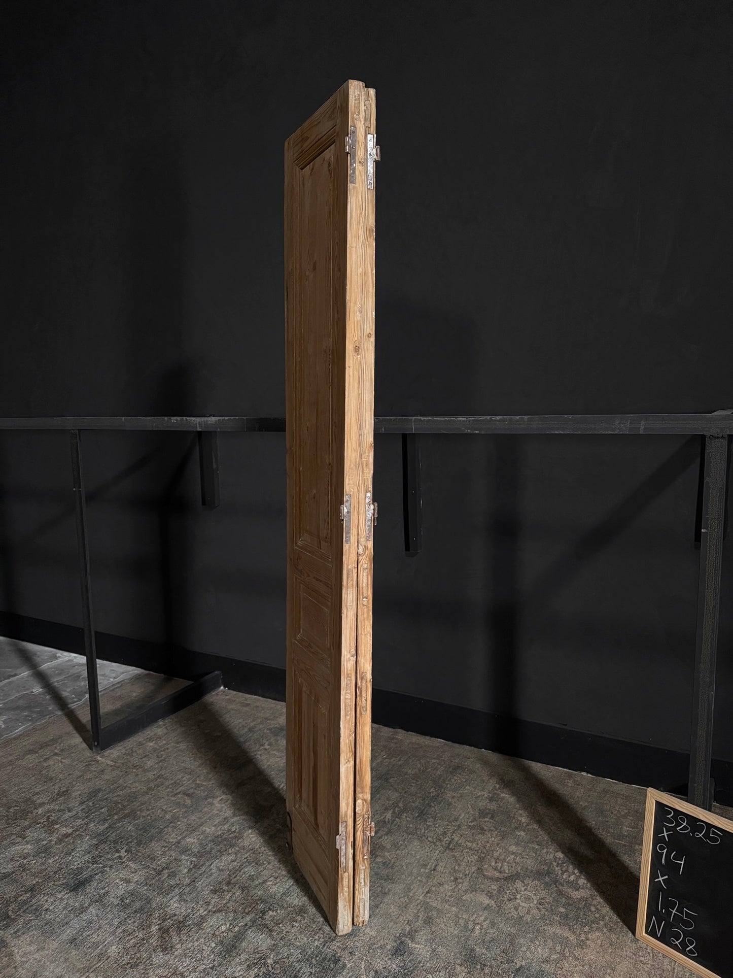 Antique 3 Panel Double Doors - 38.25x94? - N28