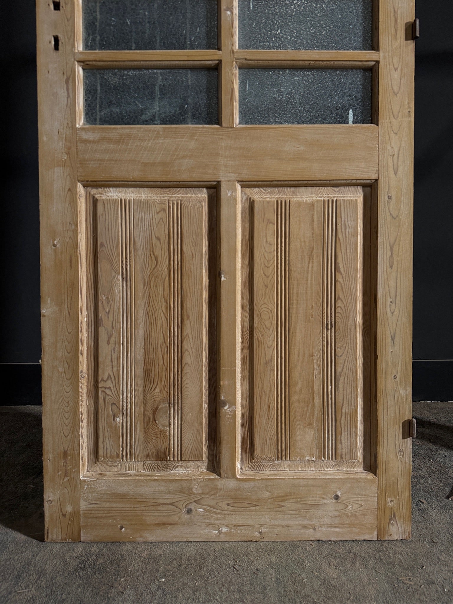 Antique Obscured Glass 6 Lite Single Door - 31.5x81 - N430