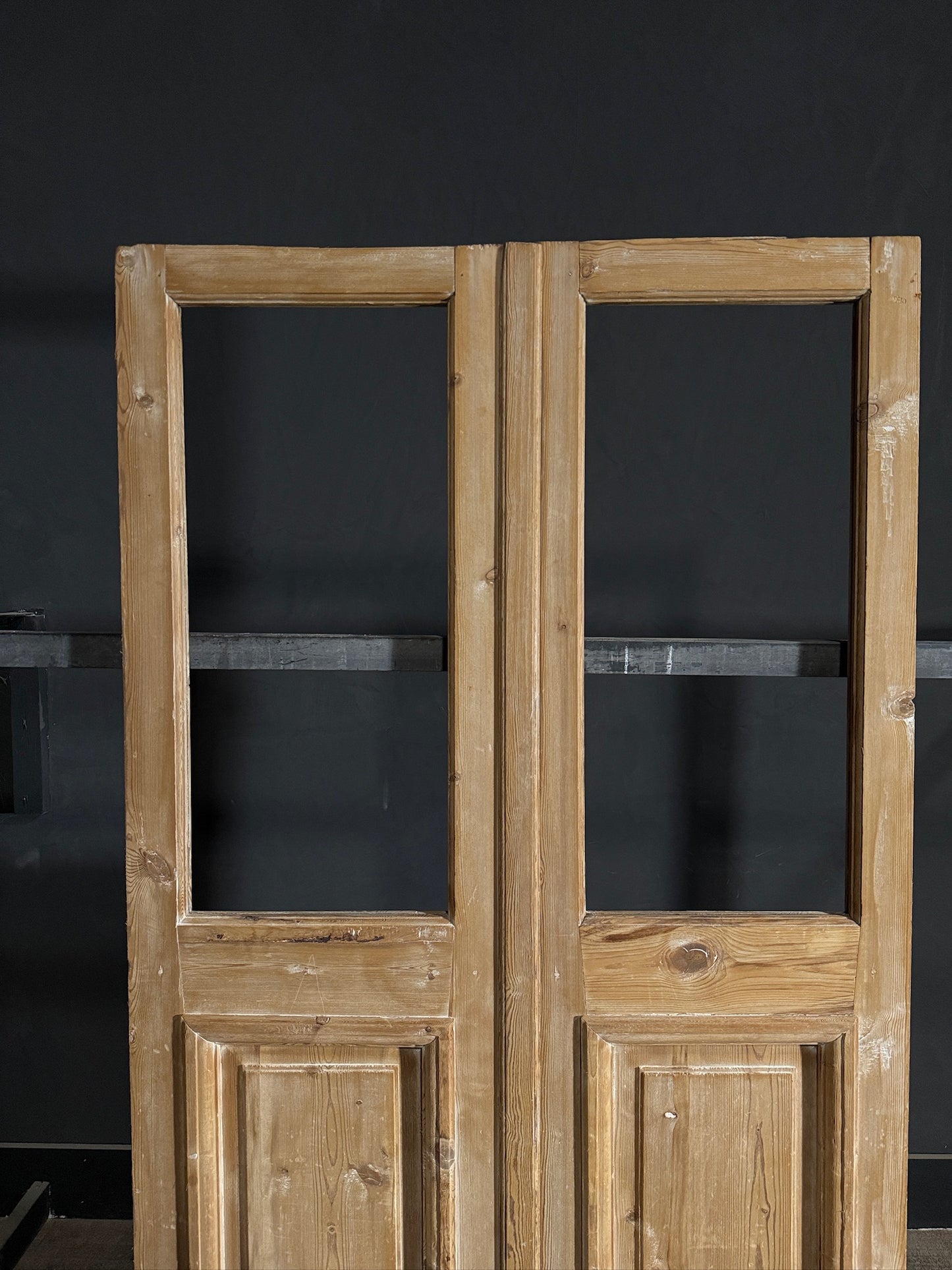 Antique Glass 1 Lite French Doors - 43.5x81.5 - N411