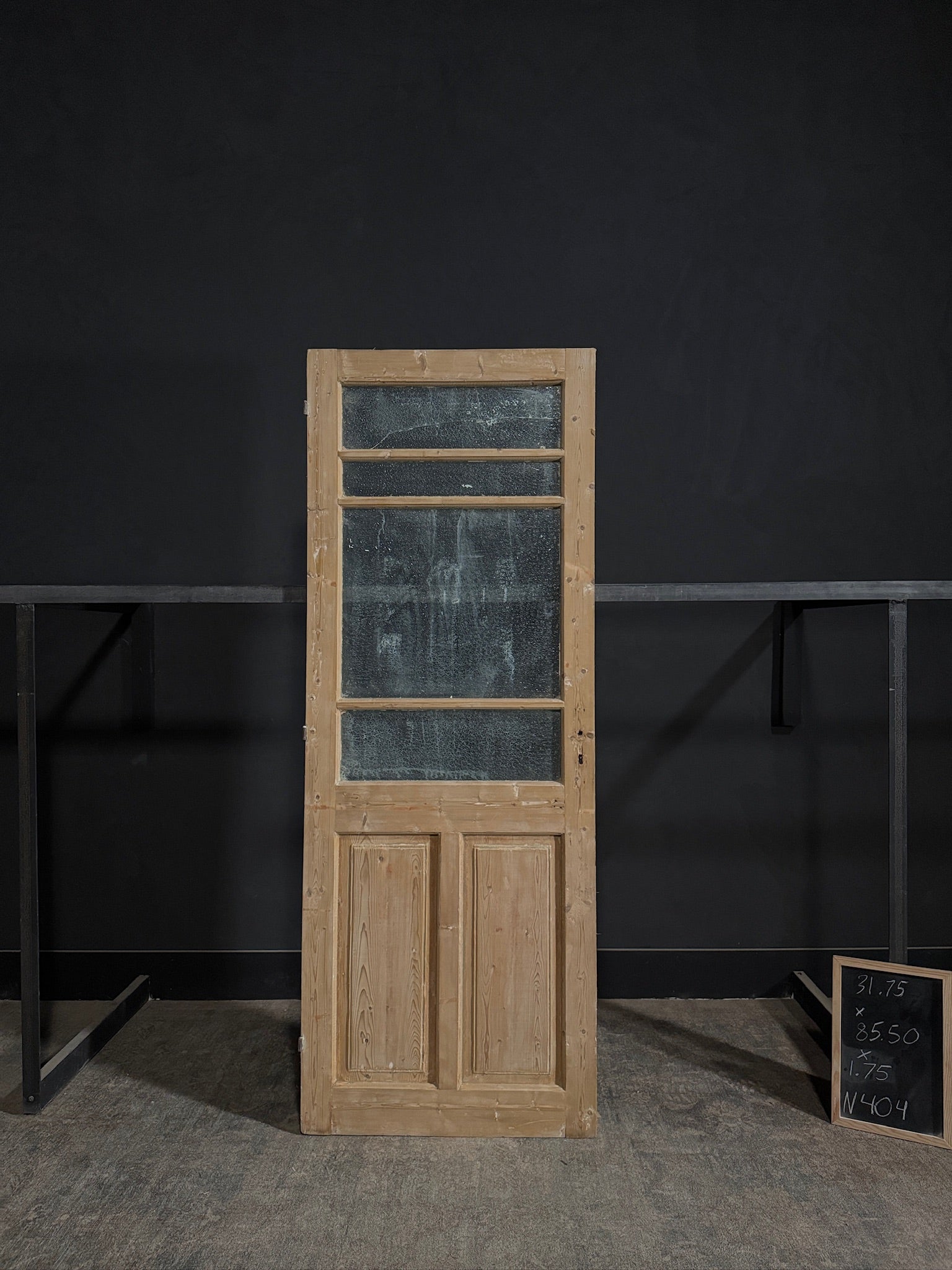 Antique Obscured Glass 4 Lite Single Door - 31.75x85.5 - N404