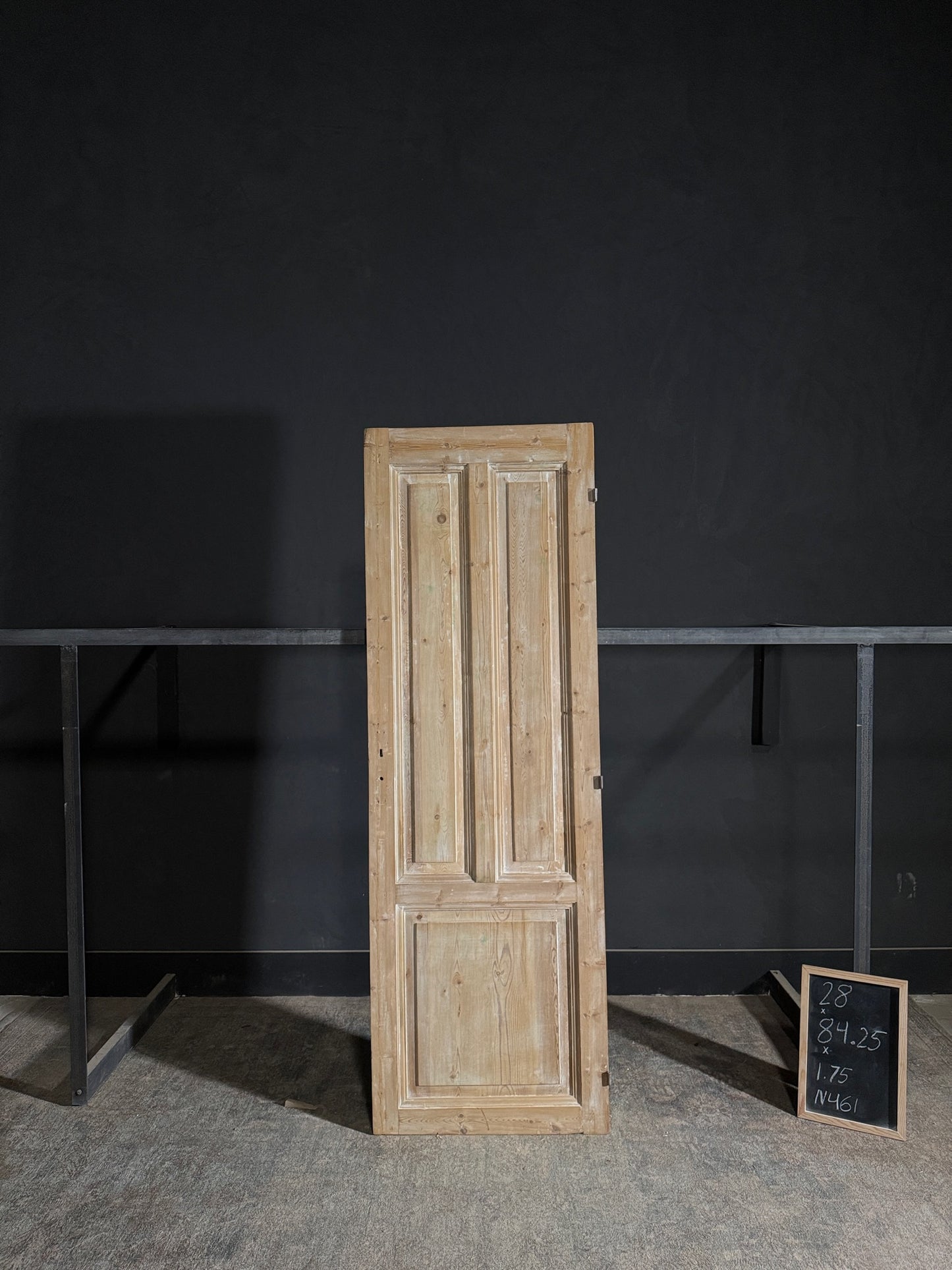 Antique 3 Panel Solid Single Door - 28x84.25 - N461
