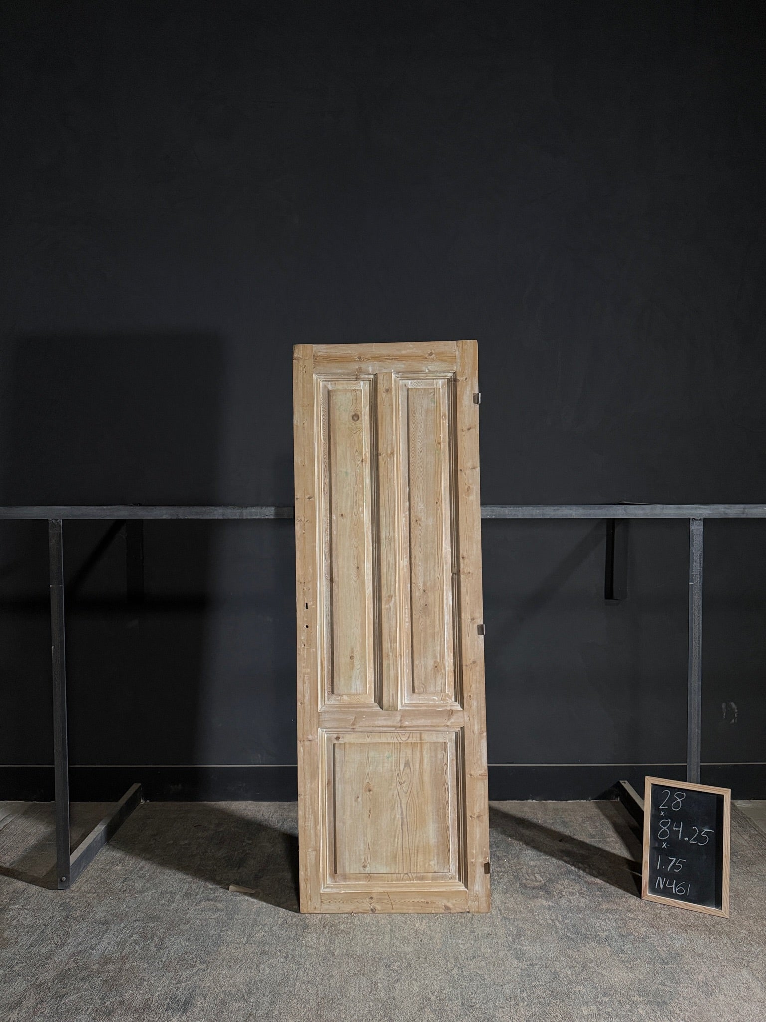 Antique 3 Panel Solid Single Door - 28x84.25 - N461