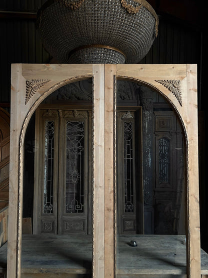 (Valencia) Handcrafted Arched Open Glass French Doors - 60x96 L51