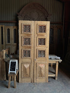 Elegant Antique Iron French Double Doors - 39.5x82.25 J61