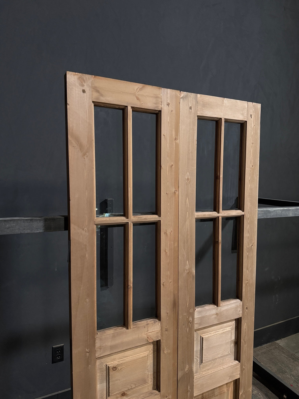 Handcrafted Glass 2 Lite French Doors - 36x80 - N720