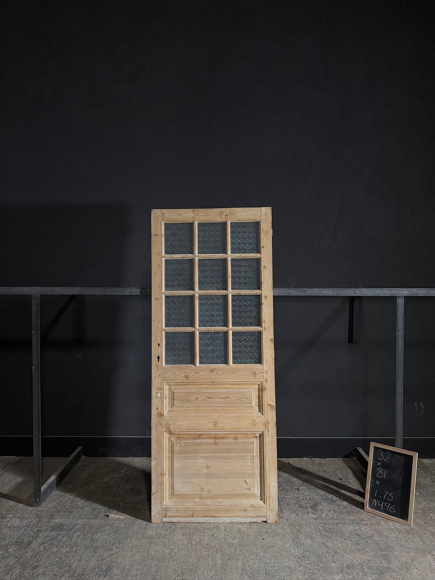 Antique Obscured Glass 12 Lite Single Door - 32.5x81 - N496