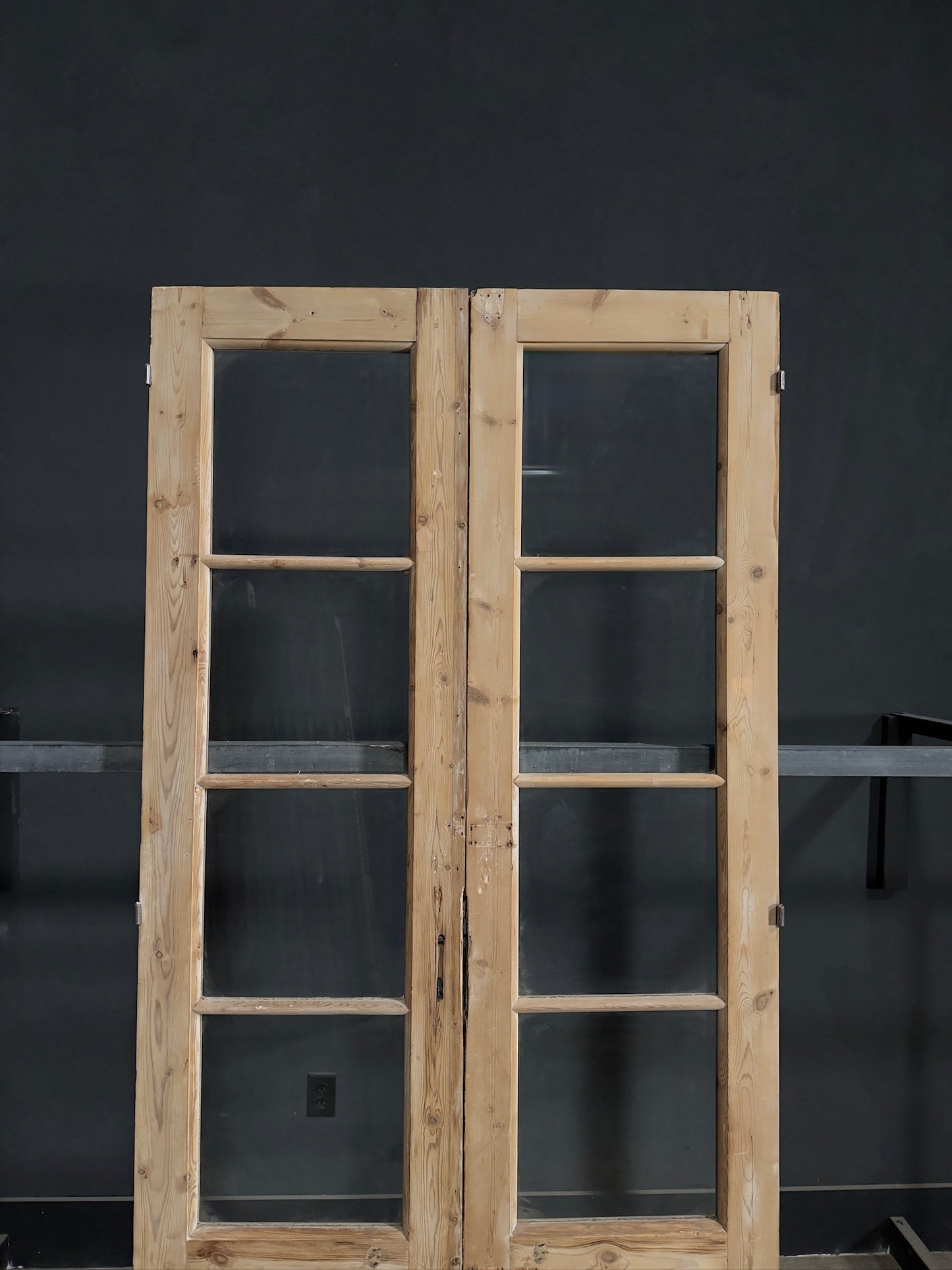 Antique Glass 4 Lite French Doors - 44x92 - N312