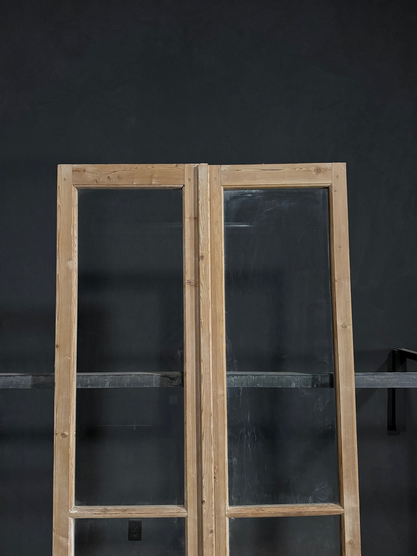 Antique Glass 2 Lite French Doors - 44.25x92.25 - N286