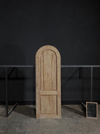 Antique 2 Panel Arched Solid Single Door - 28.25x82.5 - N343