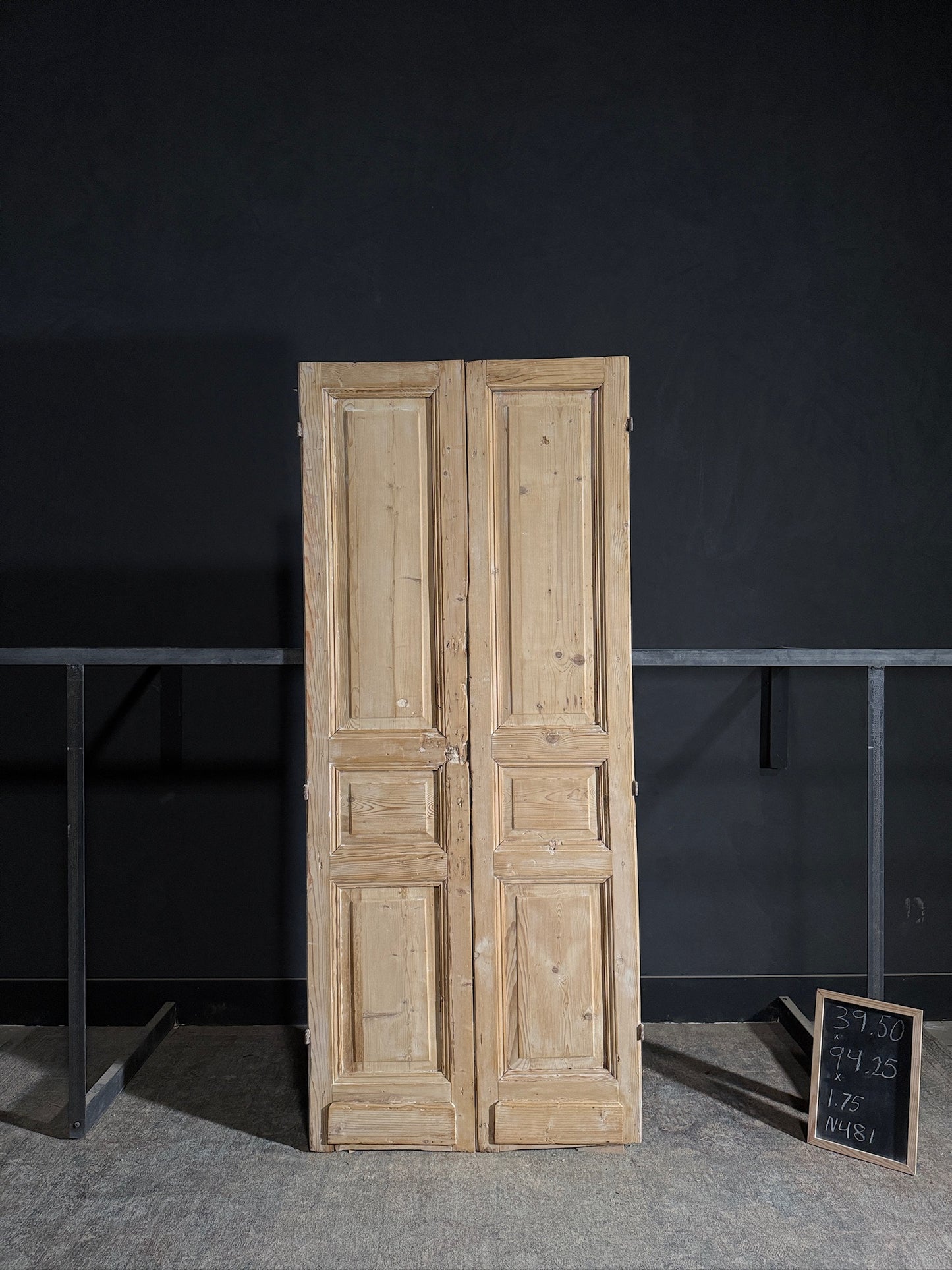 Antique Solid Double Doors - 39.5x94.25 - N481