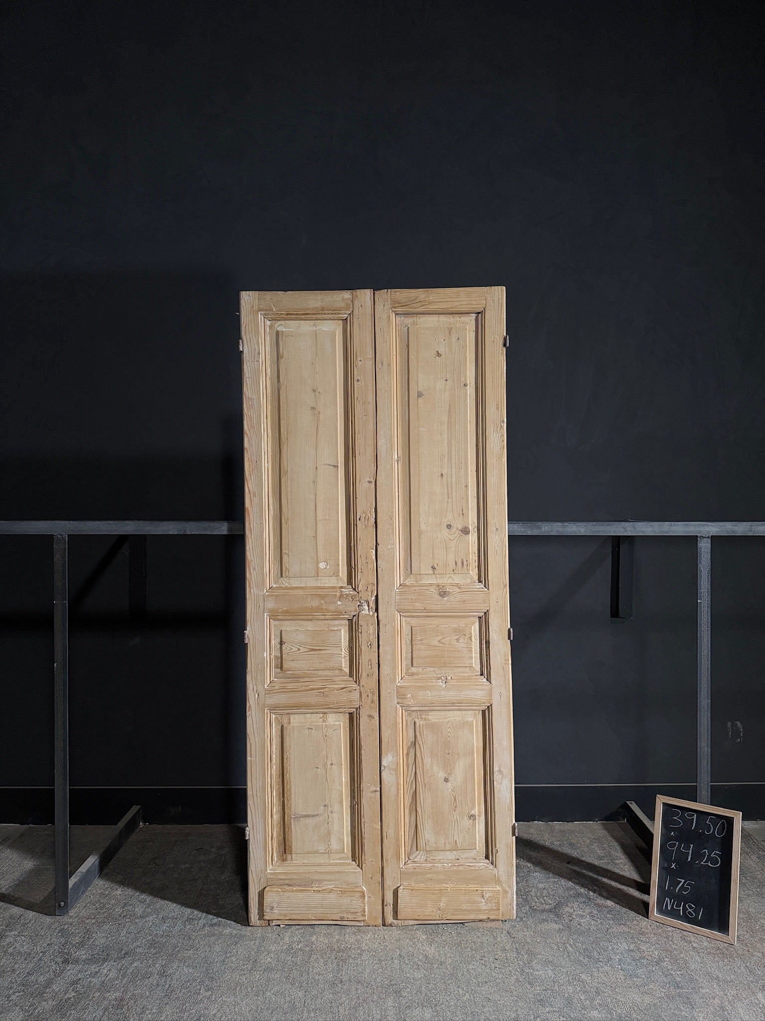 Antique Solid Double Doors - 39.5x94.25 - N481