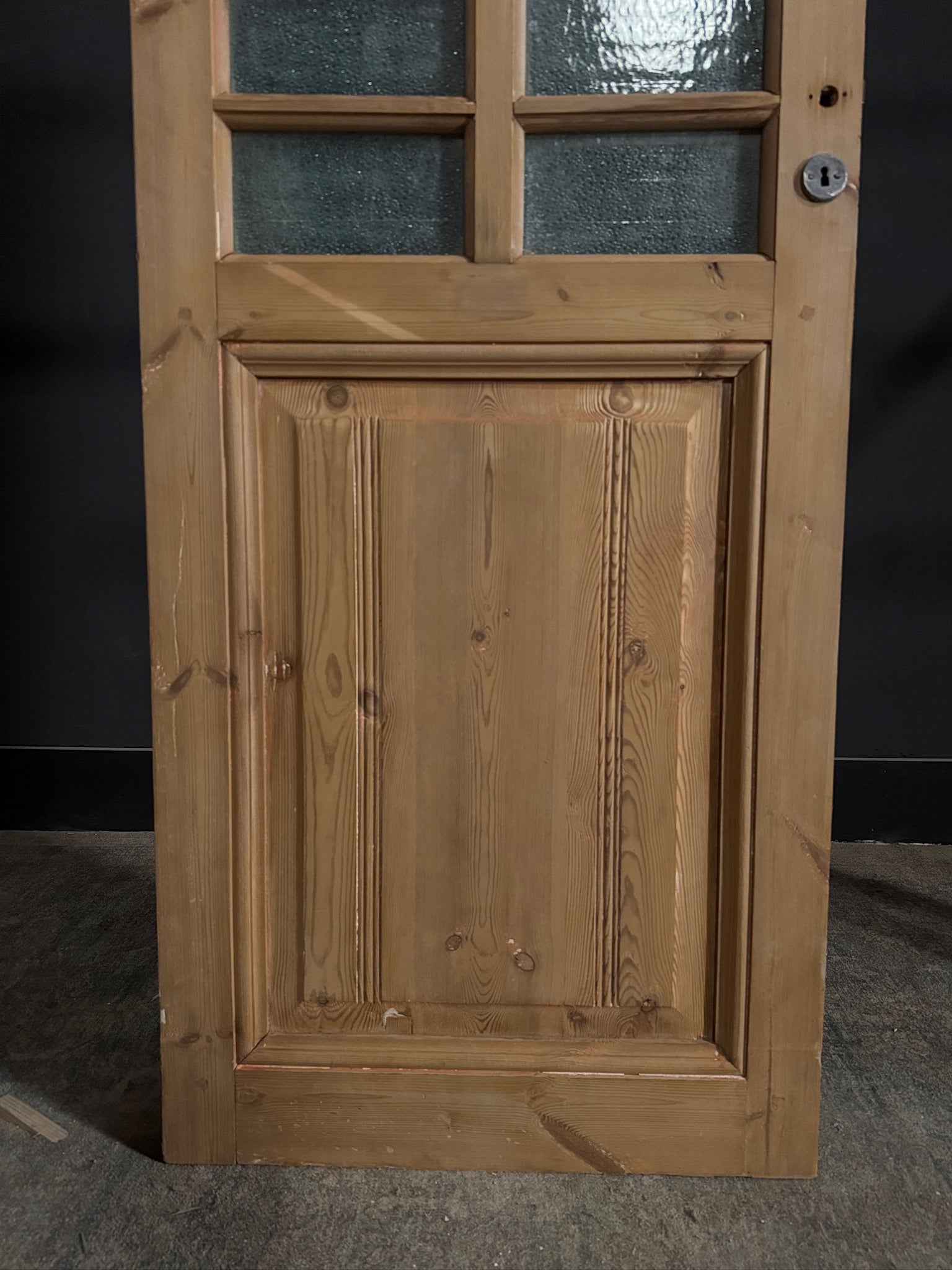 Antique Obscured Glass 6 Lite Single Door - 28.25x84.5 - N407