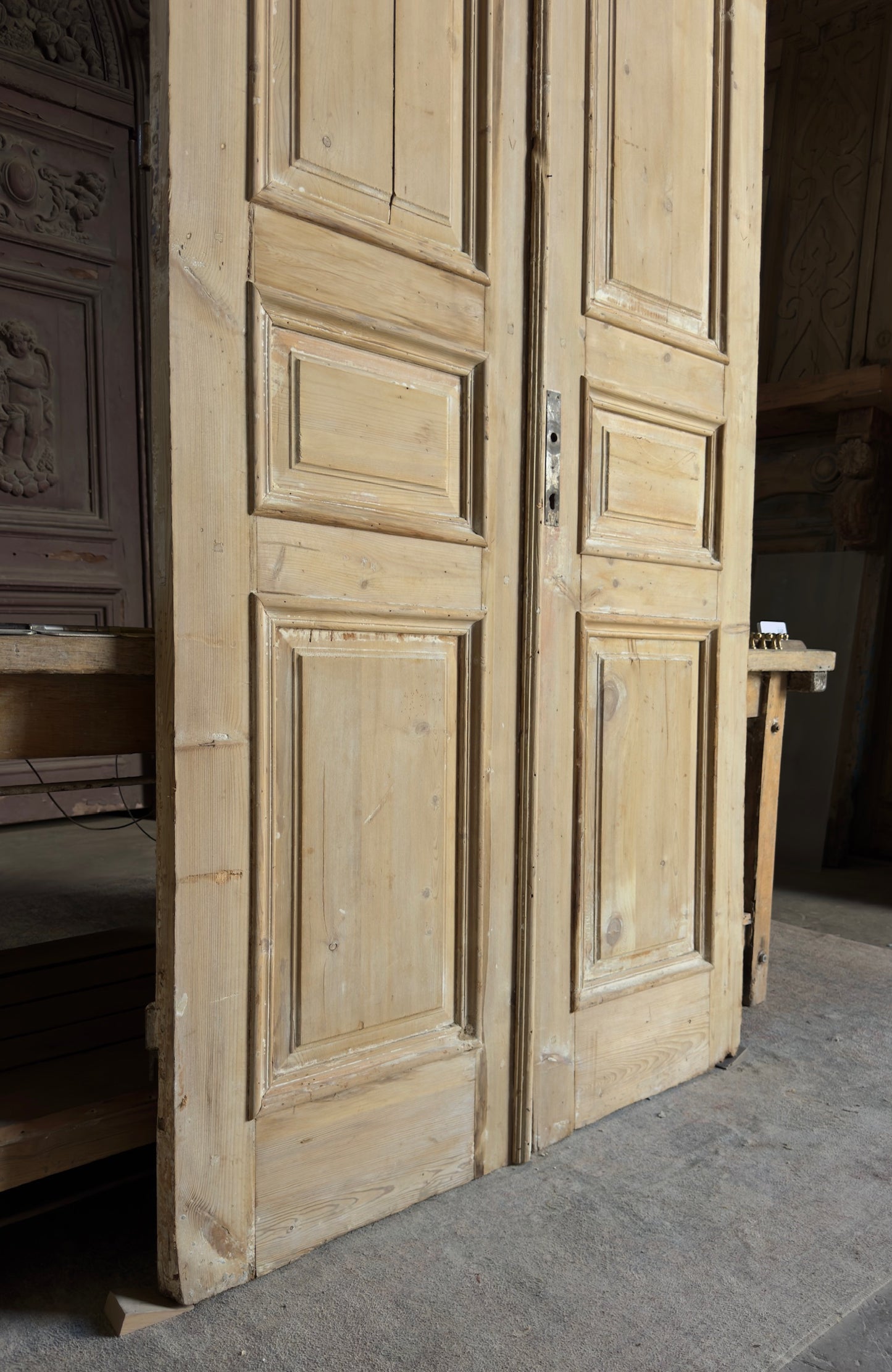 Antique 3 Panel French Doors - 45.5x102.5 - L580