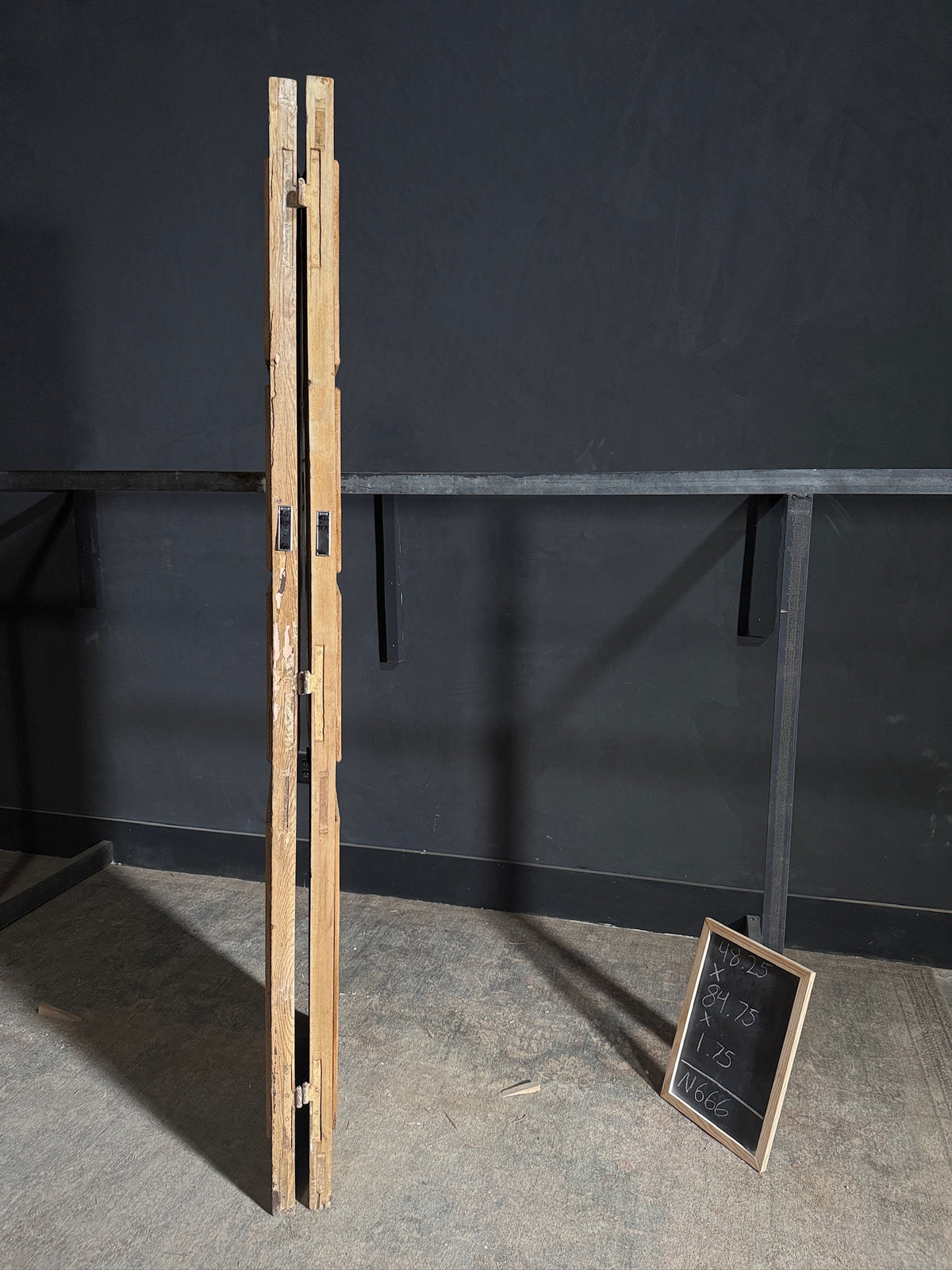 Antique Iron French Doors - 48.25x84.75 - N666