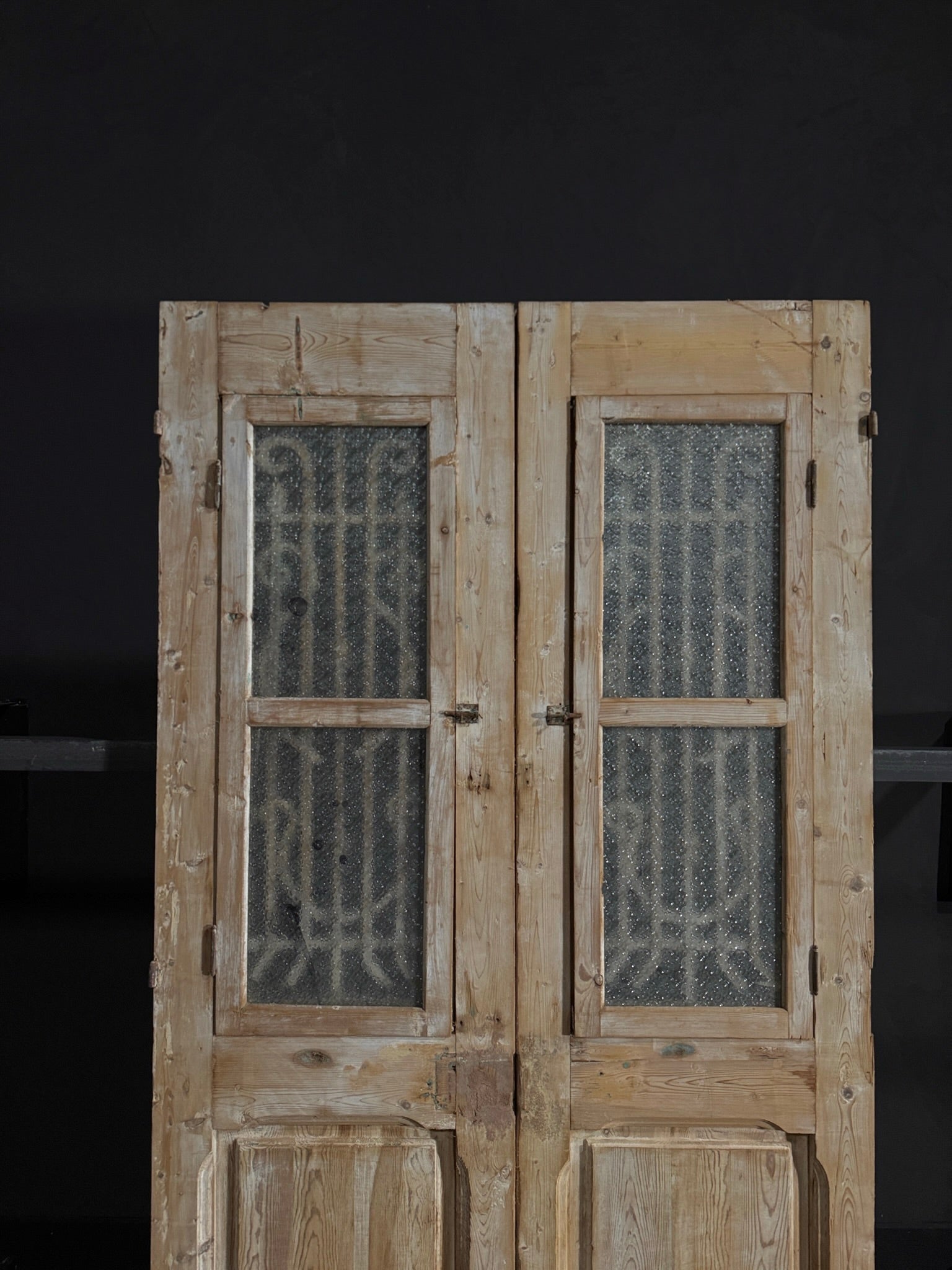 Antique Iron French Doors - 43.75x89.75 - N35