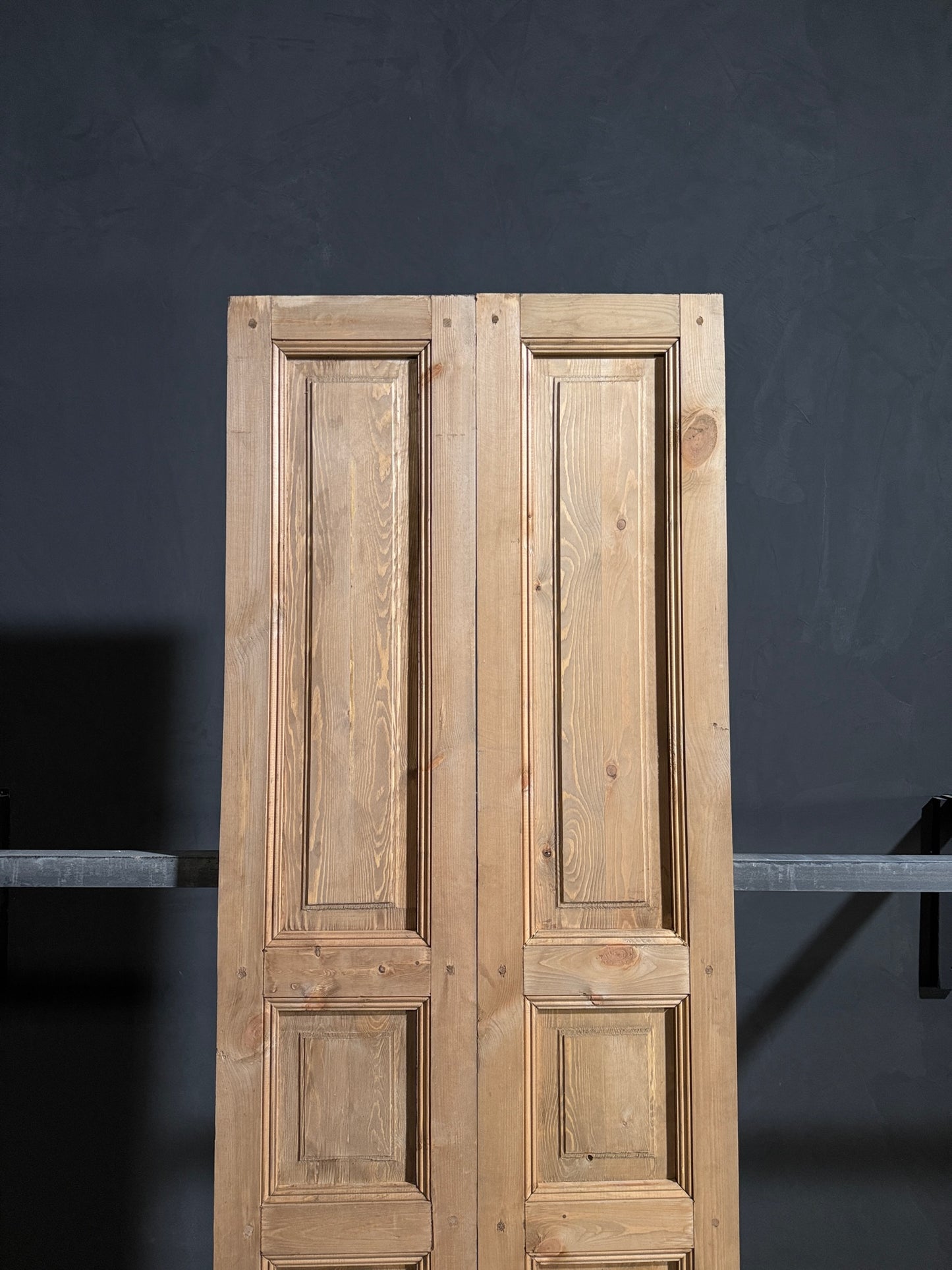 Handcrafted 3 Panel Solid French Doors - 32x96 - N167