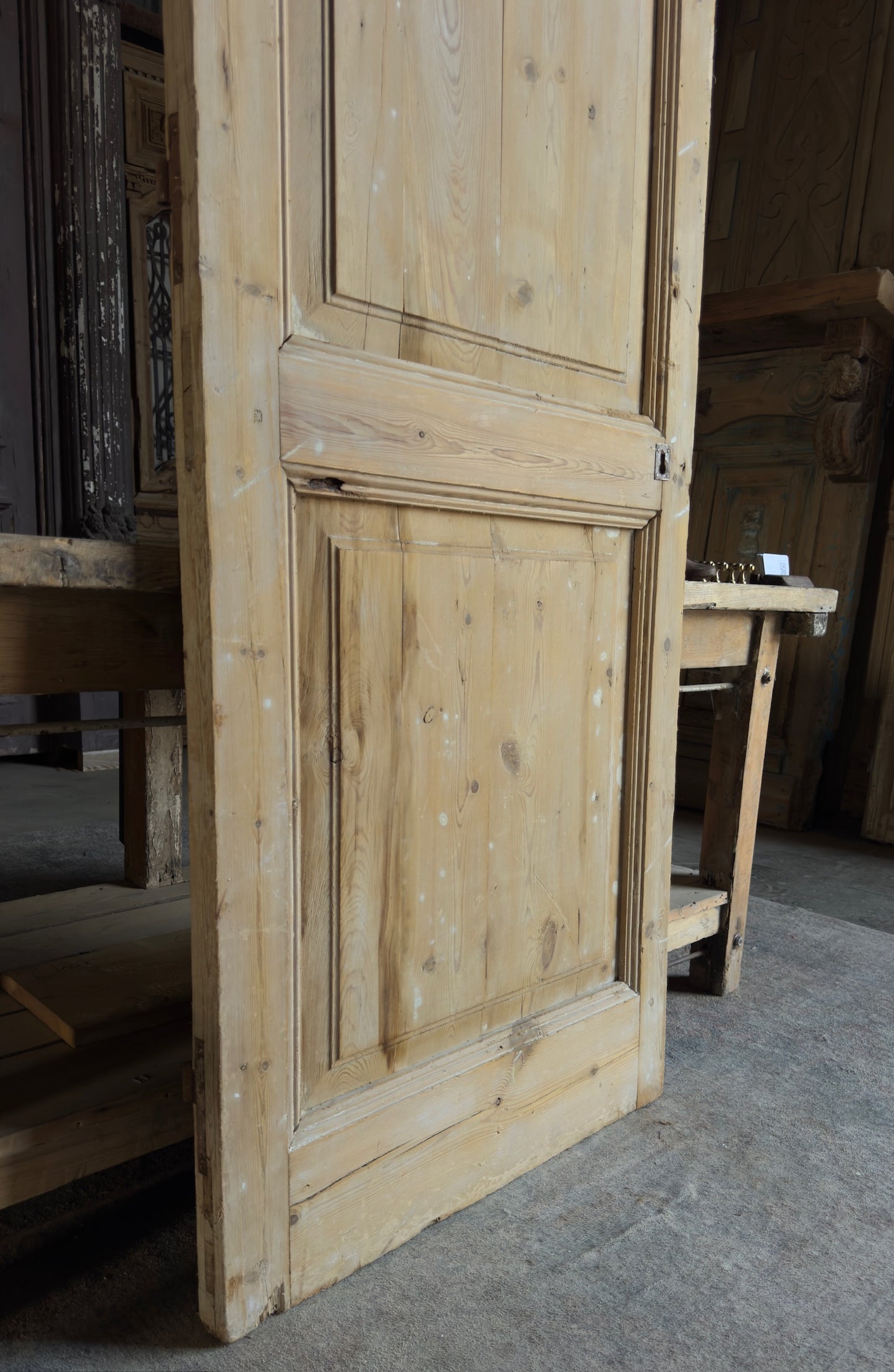 2 Panel Single Solid Antique Door - 31x82.5 - L179