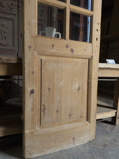 8 Lite Antique Glass Single Door - 28x86 J486