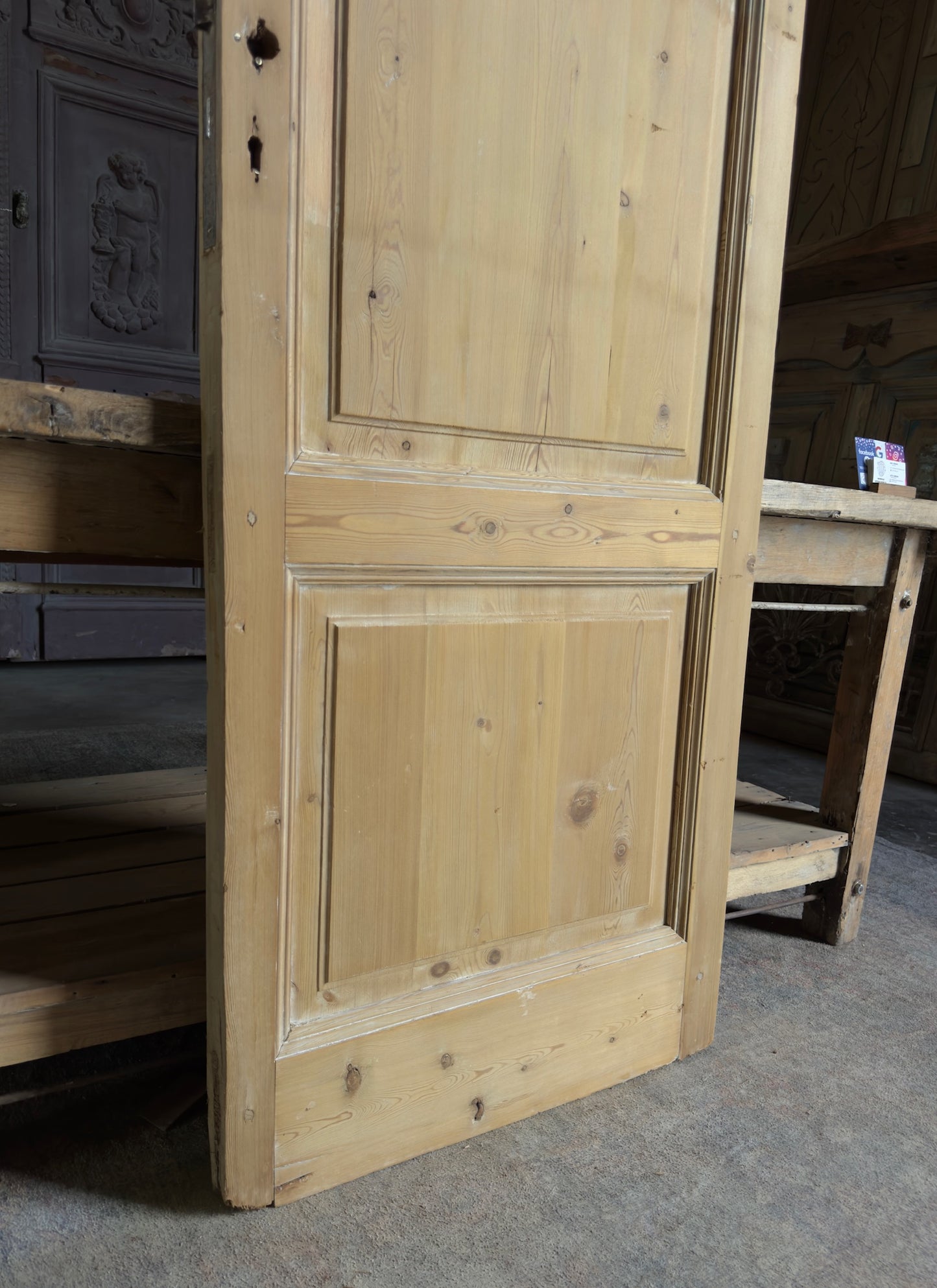 2 Lite Antique Glass Single Door - 28x83.5 K215