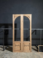 (Valencia) Handcrafted Arched Open Glass French Doors - 48x96 - N201