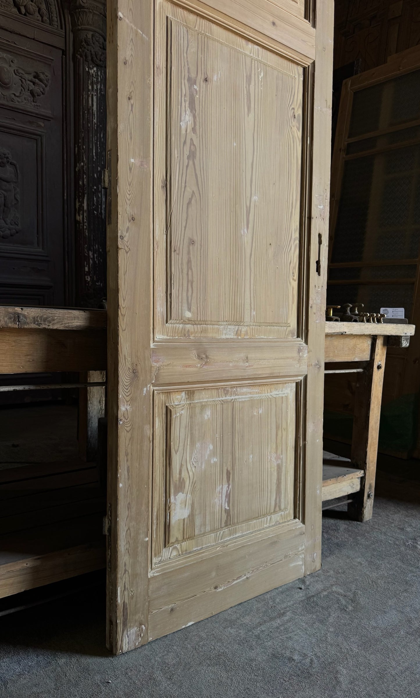 Antique 3 Panel Door - 28x80.75 - L682