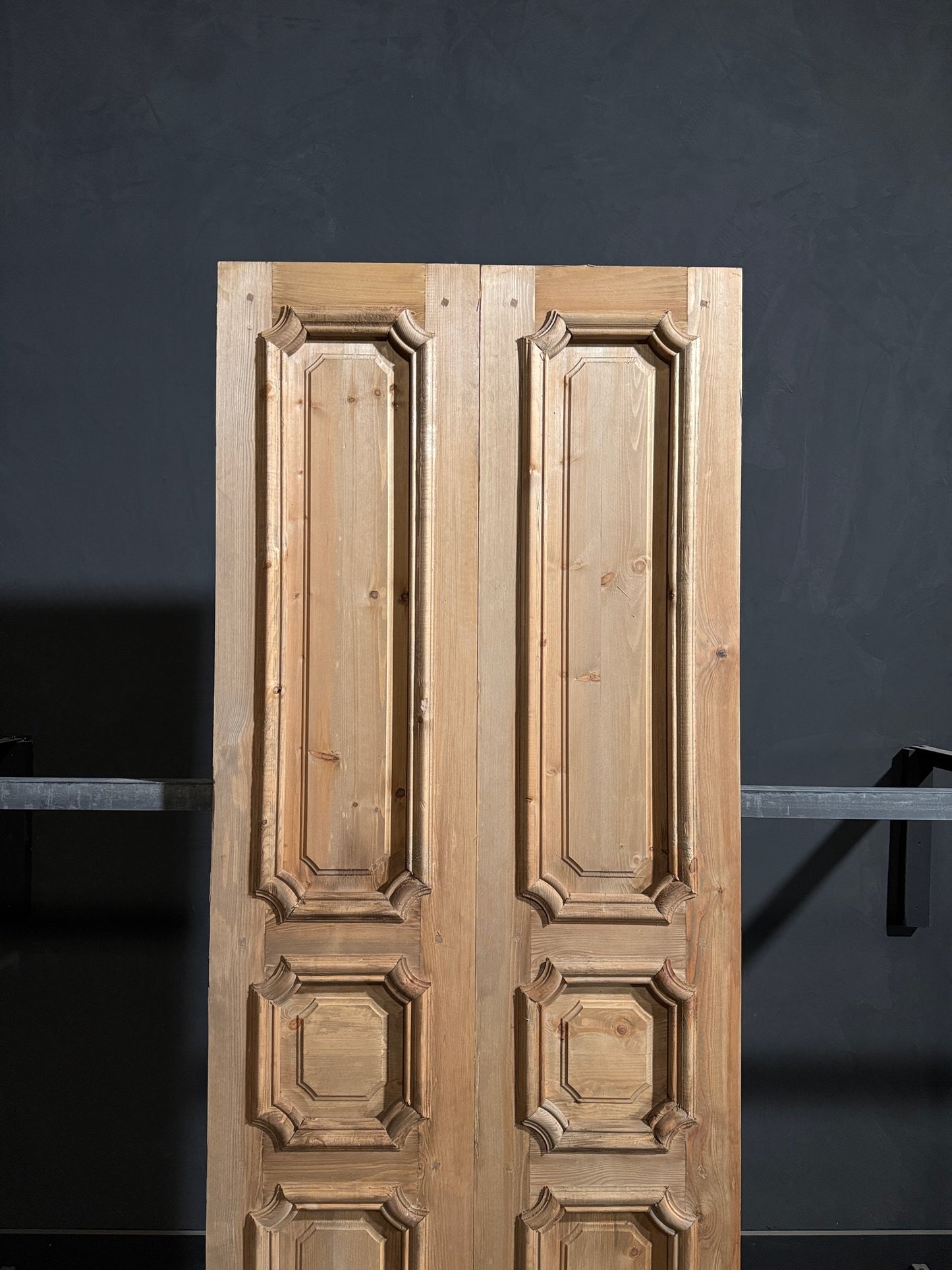 (The Edmund) Handcrafted Solid Wood French Doors - 36x96 N222