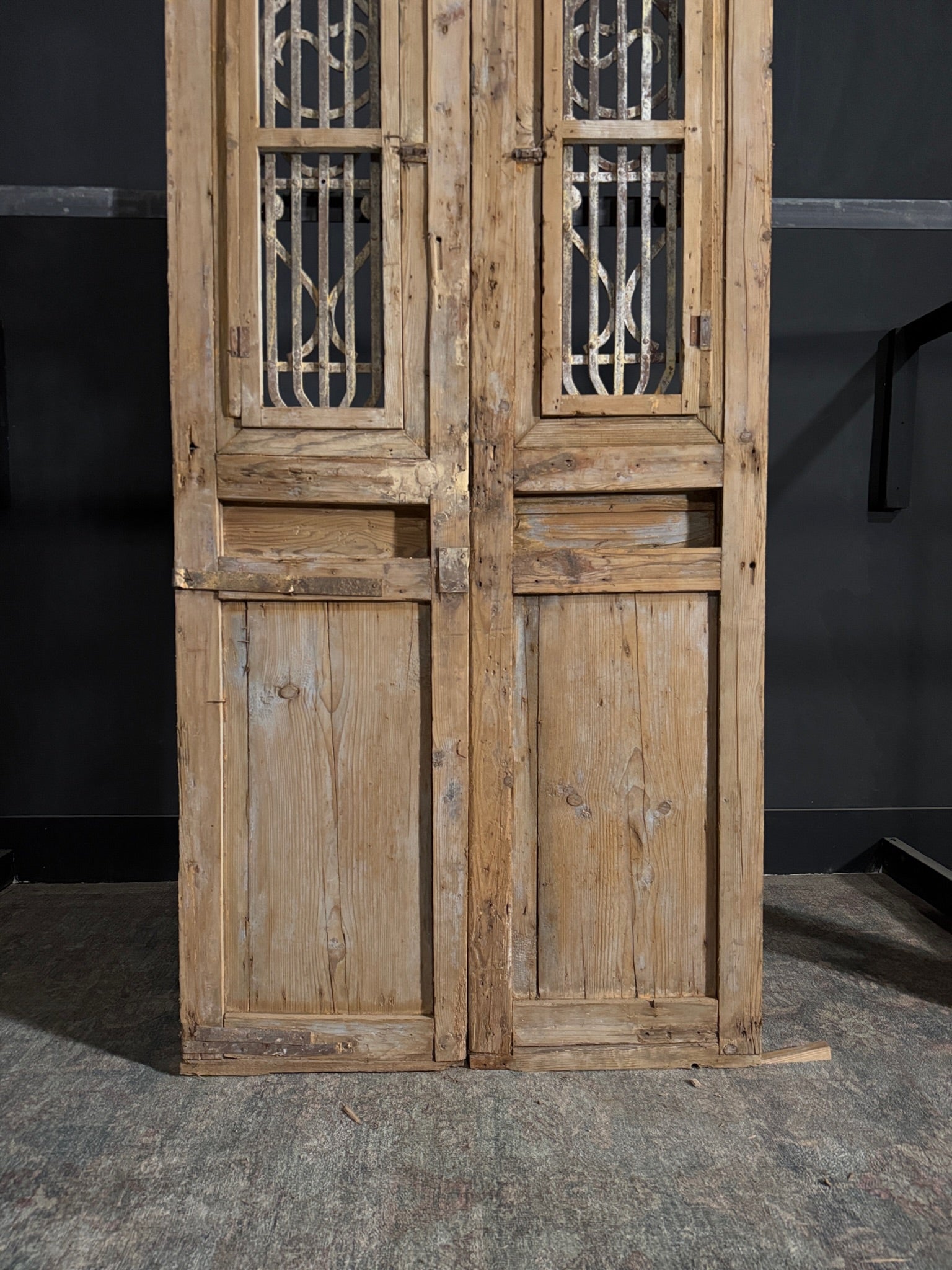 Antique Iron French Doors - 40x93 - N83