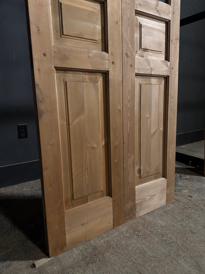 Handcrafted Glass 4 Lite French Doors - 36x96 - N724