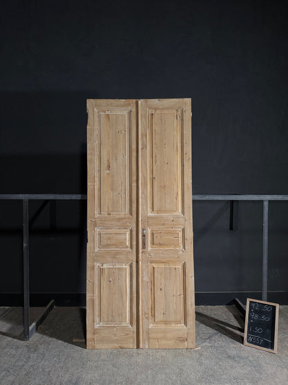 Antique Solid Double Doors - 42.5x98.5 - N557