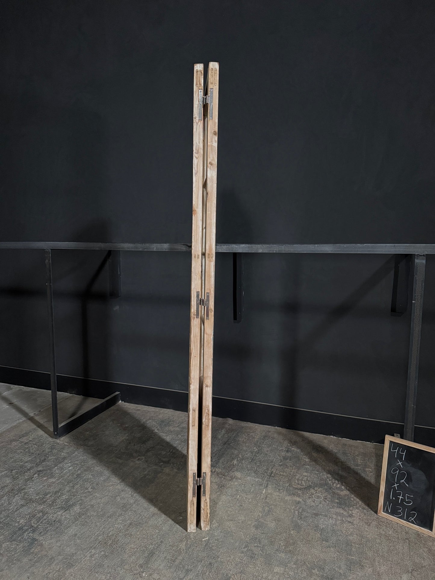 Antique Glass 4 Lite French Doors - 44x92 - N312