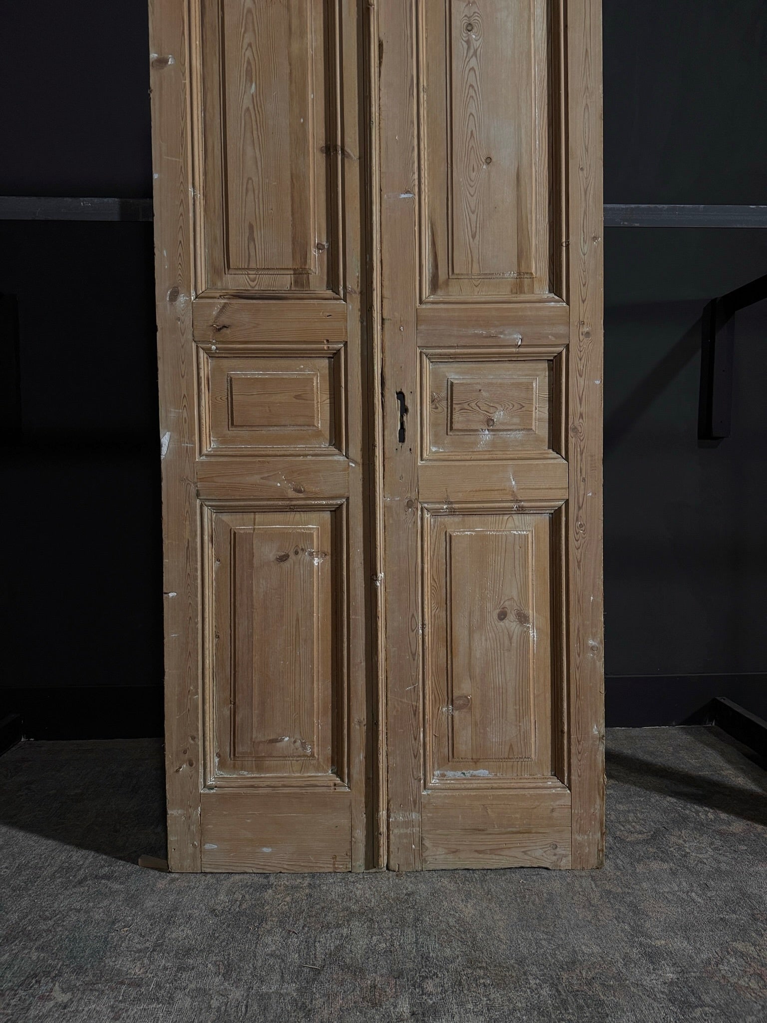 Antique 3 Panel Double Doors - 39.25x94.5 - N34