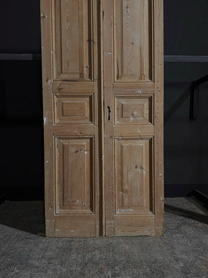 Antique 3 Panel Double Doors - 39.25x94.5 - N34