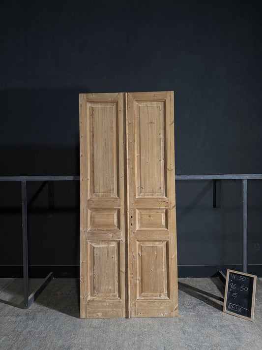 Antique Solid Double Doors - 41.5x96.5 - N538